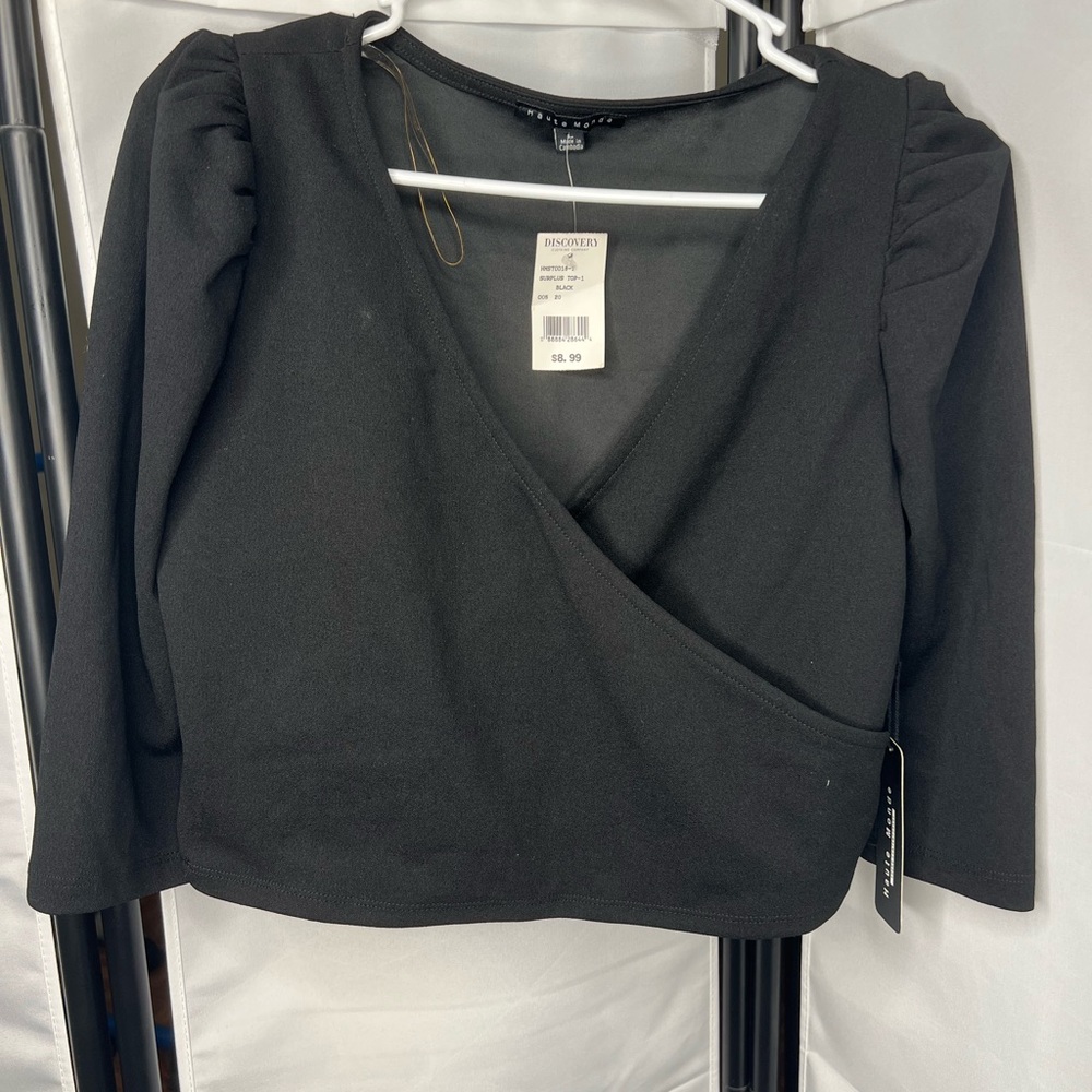 2 Black crop top